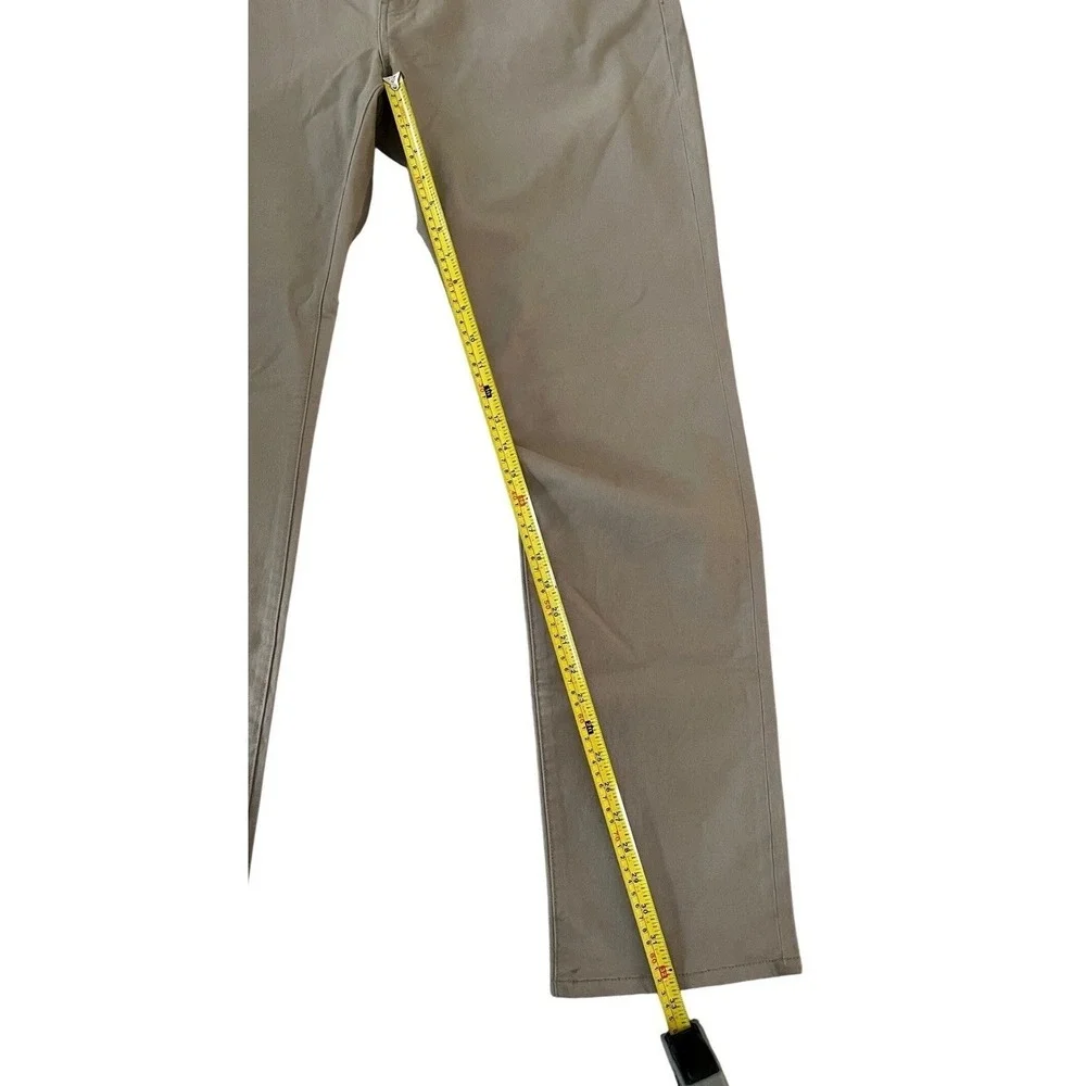 NEW 7Diamonds Clifton Slim Straight Pants Mens 38x34 Tan Khaki 5-Pocket STP-1139